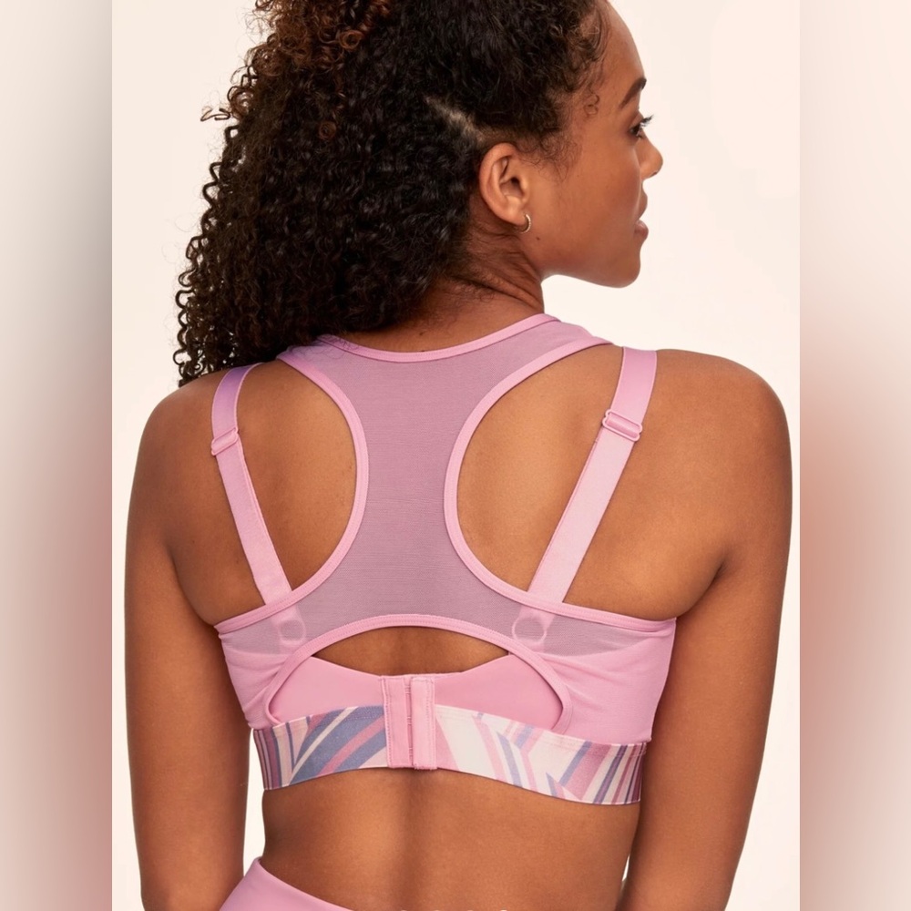 Adore Me Sports Bra Pink & Purple Women’s Size 38DDD - Picture 2 of 6